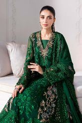 Maria B Mbroidered | BD-3008| 3 Piece Unstitched Embroidered Chiffon Suit